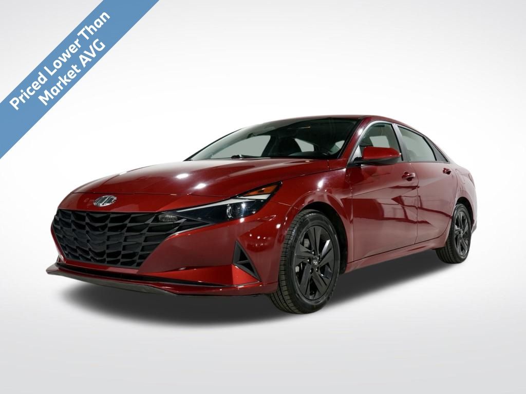 Scarlet Red Pearl 2021 Hyundai Elantra SEL FWD Sedan Front-Wheel Drive Continuously Variable Transmission