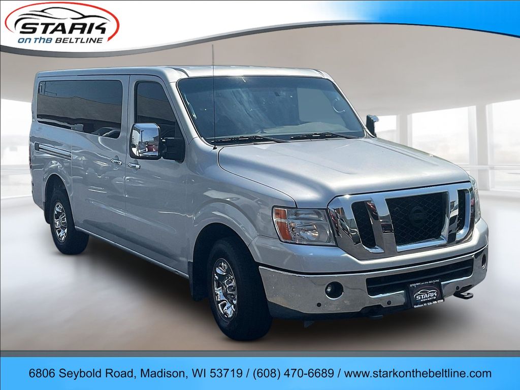 Brilliant Silver Metallic 2016 Nissan NV Passenger Van Rear-Wheel Drive 5-Speed Automatic