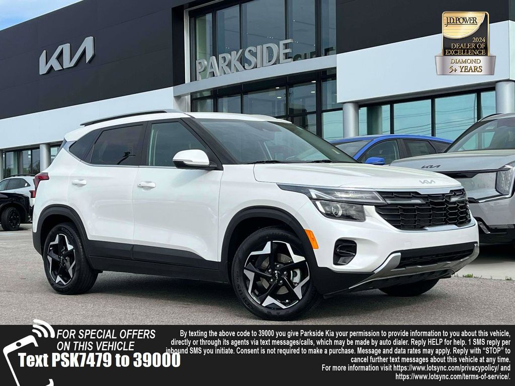 Snow White Pearl 2024 Kia Seltos EX FWD SUV / Crossover Front-Wheel Drive Continuously Variable Transmission