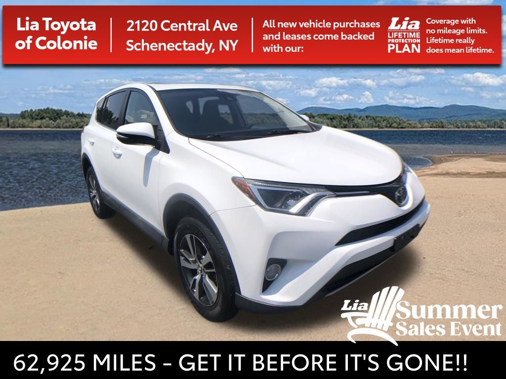 Super White 2018 Toyota RAV4 SUV / Crossover All-Wheel Drive 6-Speed Automatic