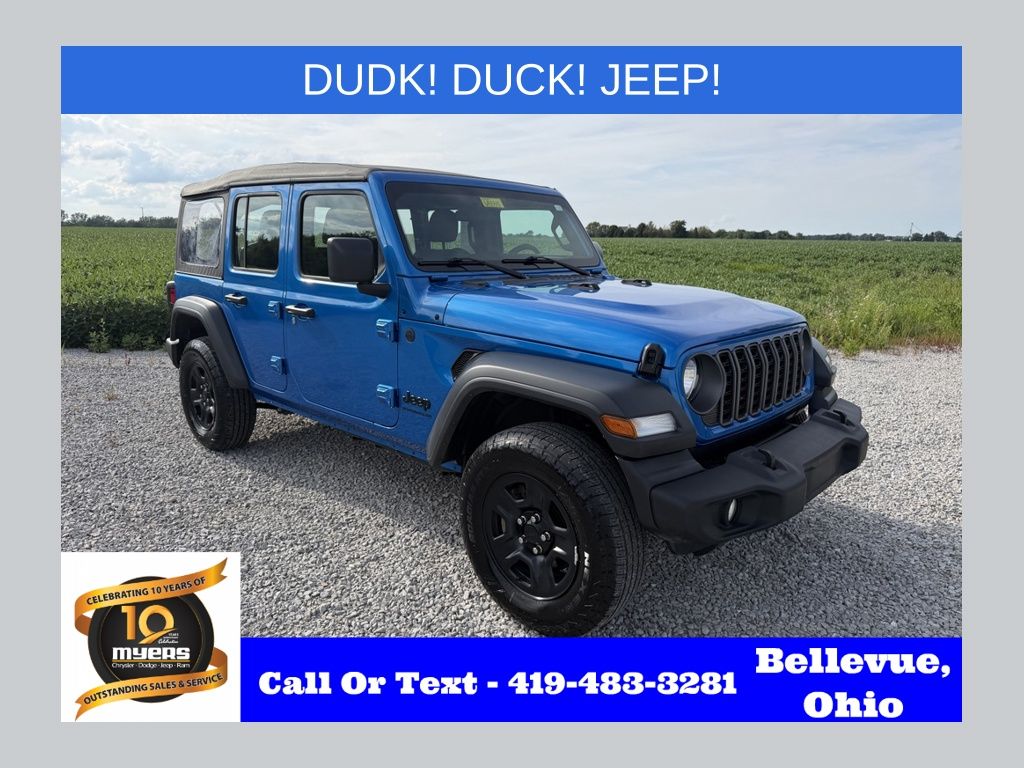 Hydro Blue Pearl Coat 2025 Jeep Wrangler SUV / Crossover Four-Wheel Drive 8-Speed Automatic
