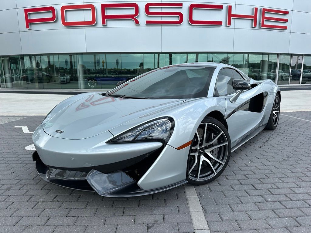 Ice Silver 2019 McLaren 570S Convertible Rear-Wheel Drive 7-Speed Automatic
