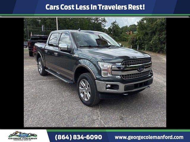 Green 2018 Ford F-150 Lariat SuperCrew 4WD Pickup Truck Four-Wheel Drive Automatic