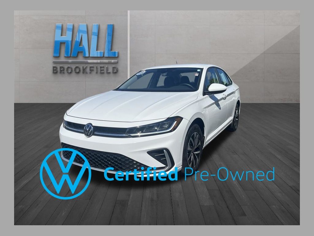 Pure White 2025 Volkswagen Jetta Sedan Front-Wheel Drive 8-Speed Automatic