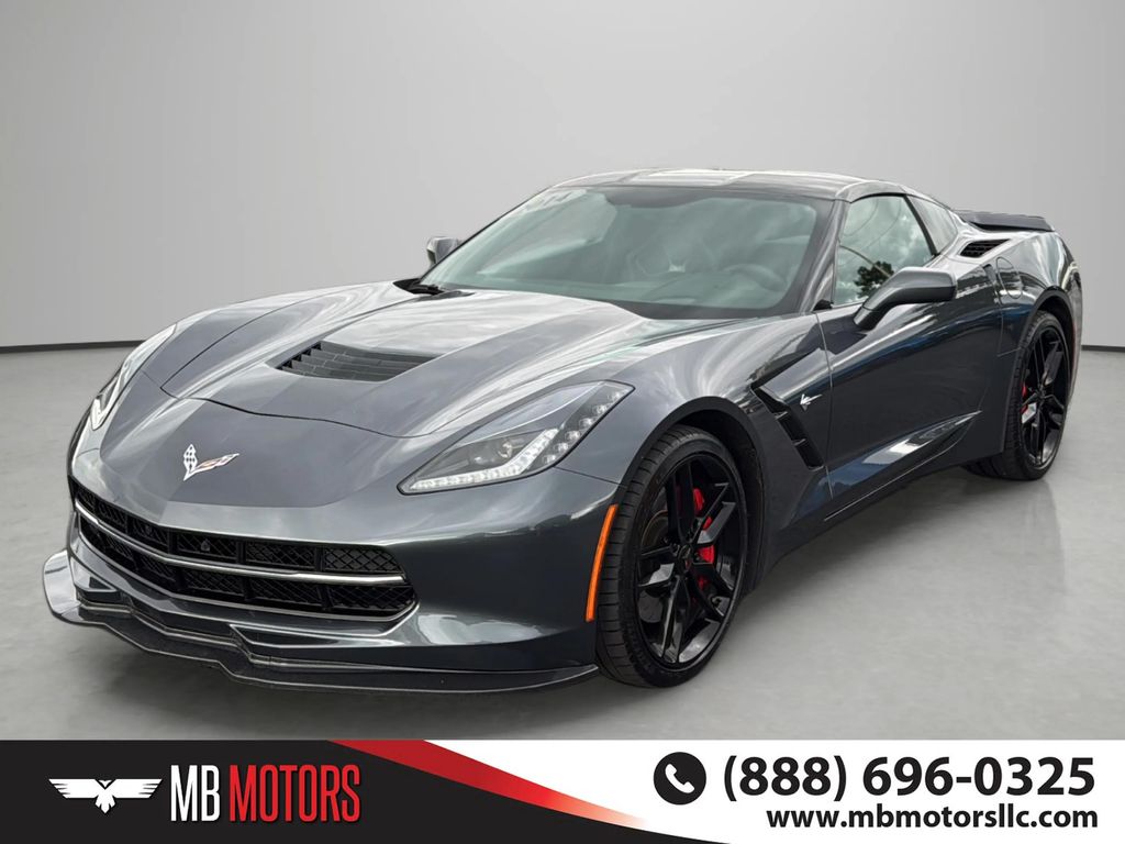 Gray 2014 Chevrolet Corvette Stingray Z51 3LT Coupe RWD Coupe Rear-Wheel Drive 6-Speed Automatic