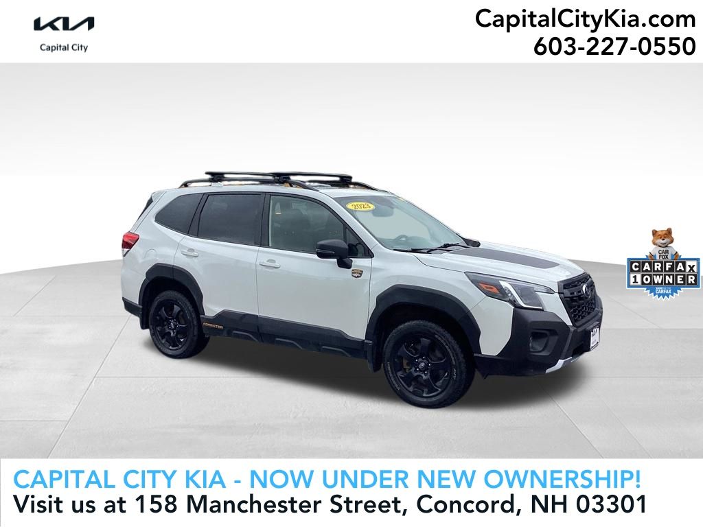 Crystal White Pearl 2023 Subaru Forester SUV / Crossover All-Wheel Drive Continuously Variable Transmission