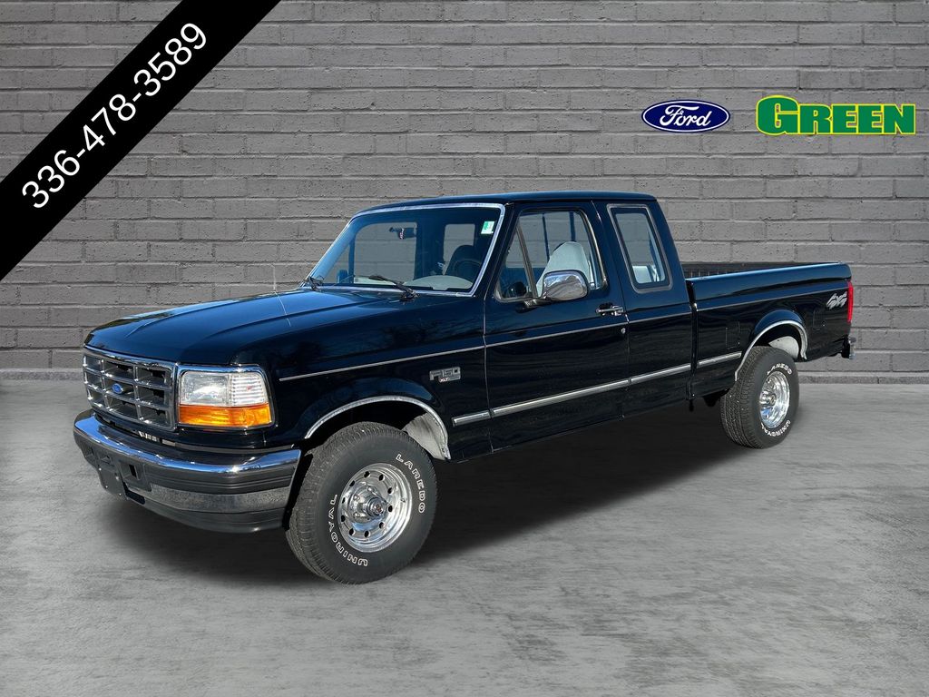 Black 1996 Ford F-150 Pickup Truck Four-Wheel Drive 4-Speed Automatic Overdrive