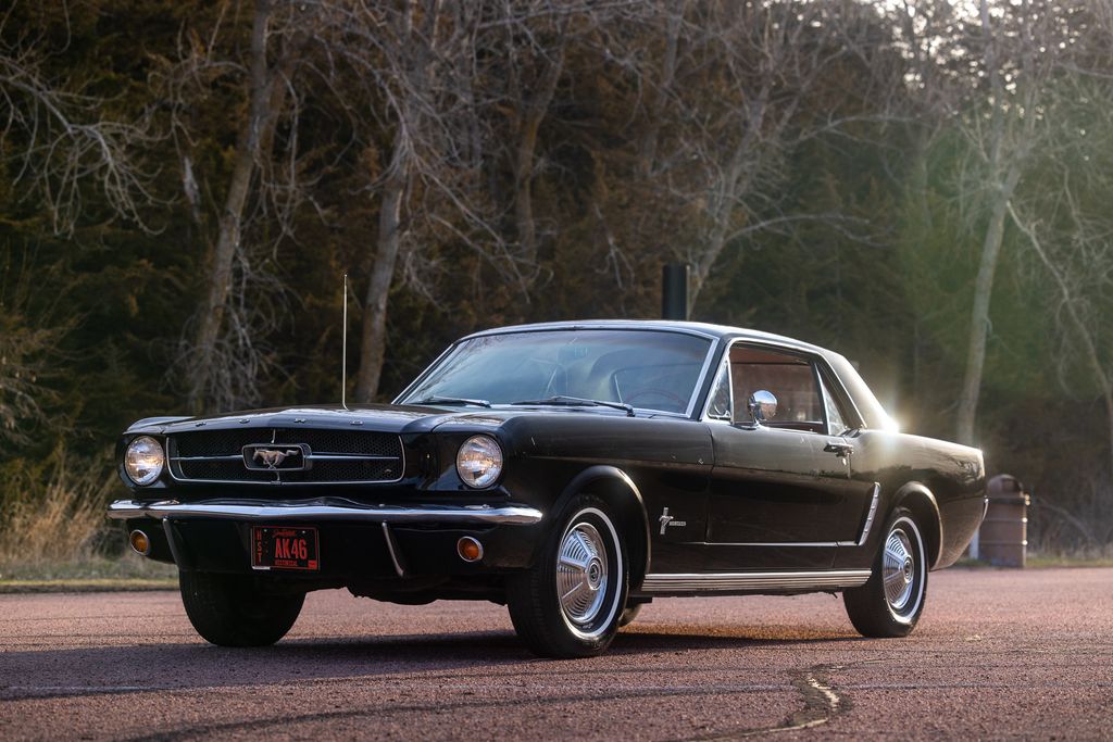 Black 1965 Ford Mustang Coupe Coupe 3-Speed Manual