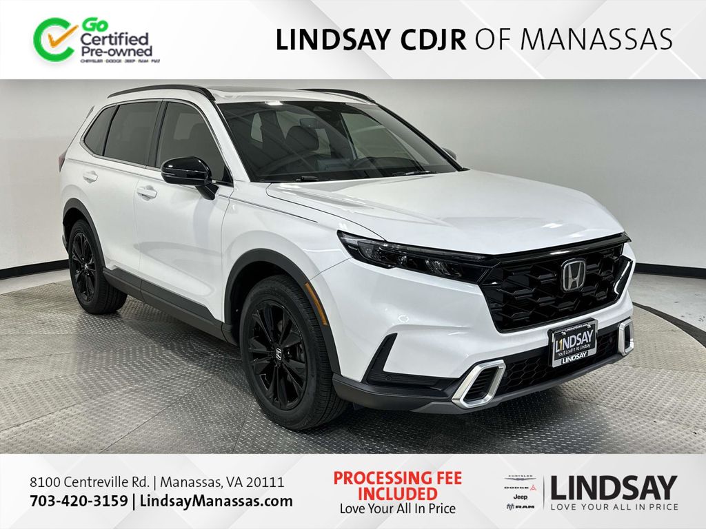 White 2024 Honda CR-V Hybrid Sport Touring AWD SUV / Crossover All-Wheel Drive Continuously Variable Transmission