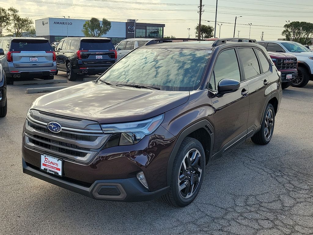 2026 Subaru Forester Limited Hybrid Red at Brown Buick GMC