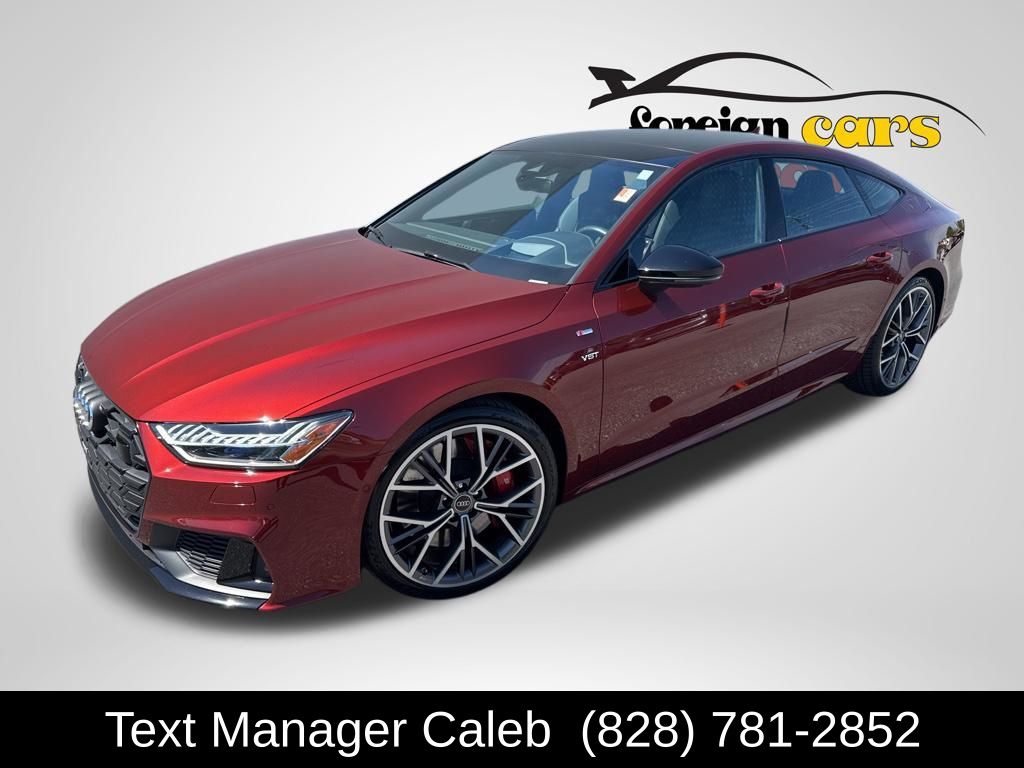 Red Metallic 2024 Audi S7 2.9T quattro Prestige AWD Sedan All-Wheel Drive 8-Speed Automatic