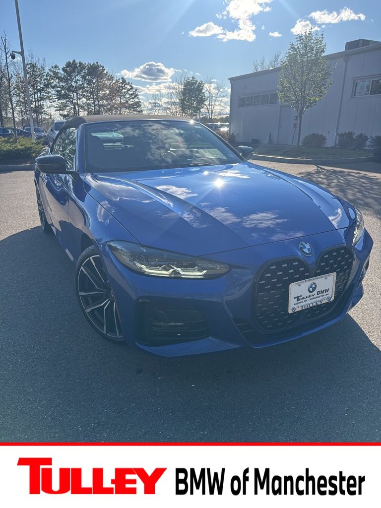 Portimao Blue Metallic 2024 BMW 4 Series 430i Convertible xDrive Convertible All-Wheel Drive 8-Speed Automatic