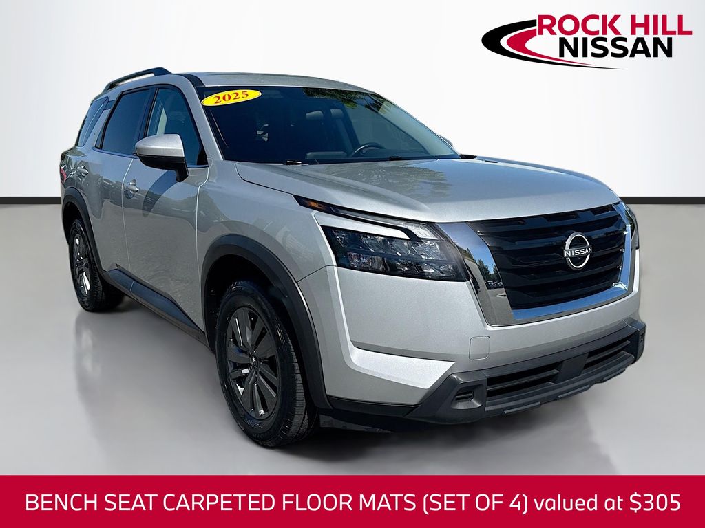 Brilliant Silver Metallic 2025 Nissan Pathfinder SV 4WD SUV / Crossover All-Wheel Drive 9-Speed Automatic