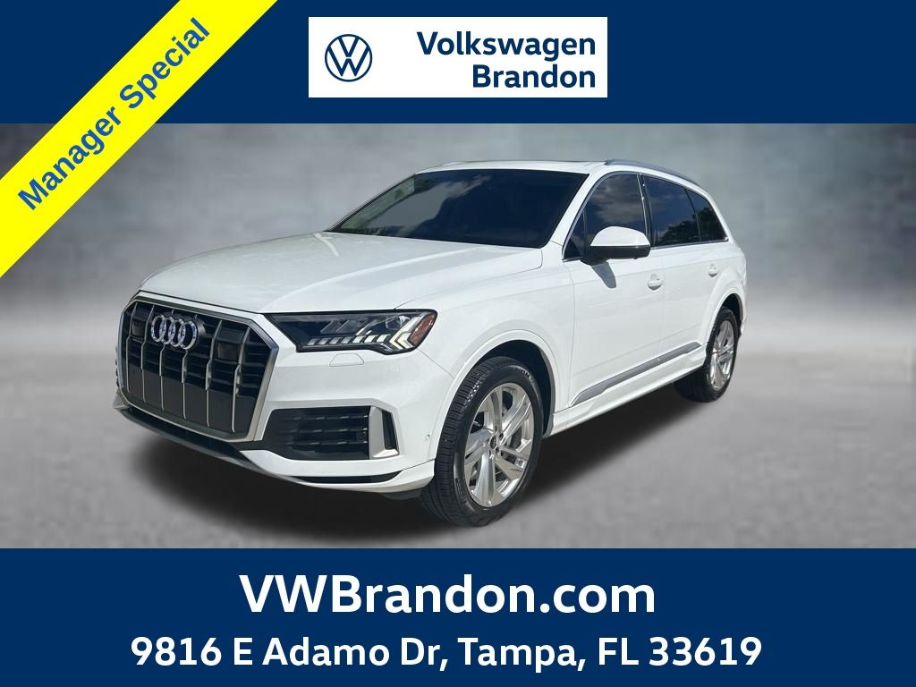 Glacier White Metallic 2023 Audi Q7 SUV / Crossover All-Wheel Drive 8-Speed Automatic