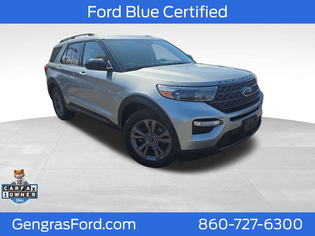 Silver Metallic 2022 Ford Explorer XLT AWD SUV / Crossover All-Wheel Drive Automatic