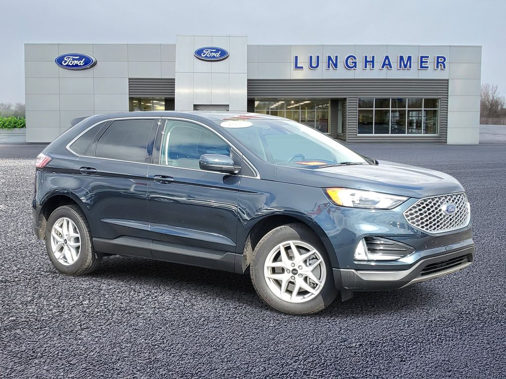 Stone Blue Metallic 2023 Ford Edge SEL AWD SUV / Crossover All-Wheel Drive 8-Speed Automatic