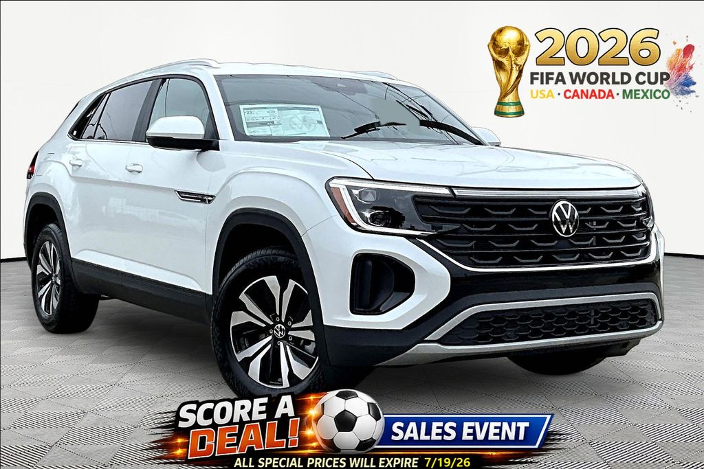 White 2026 Volkswagen Atlas Cross Sport SE FWD SUV / Crossover Front-Wheel Drive 8-Speed Automatic