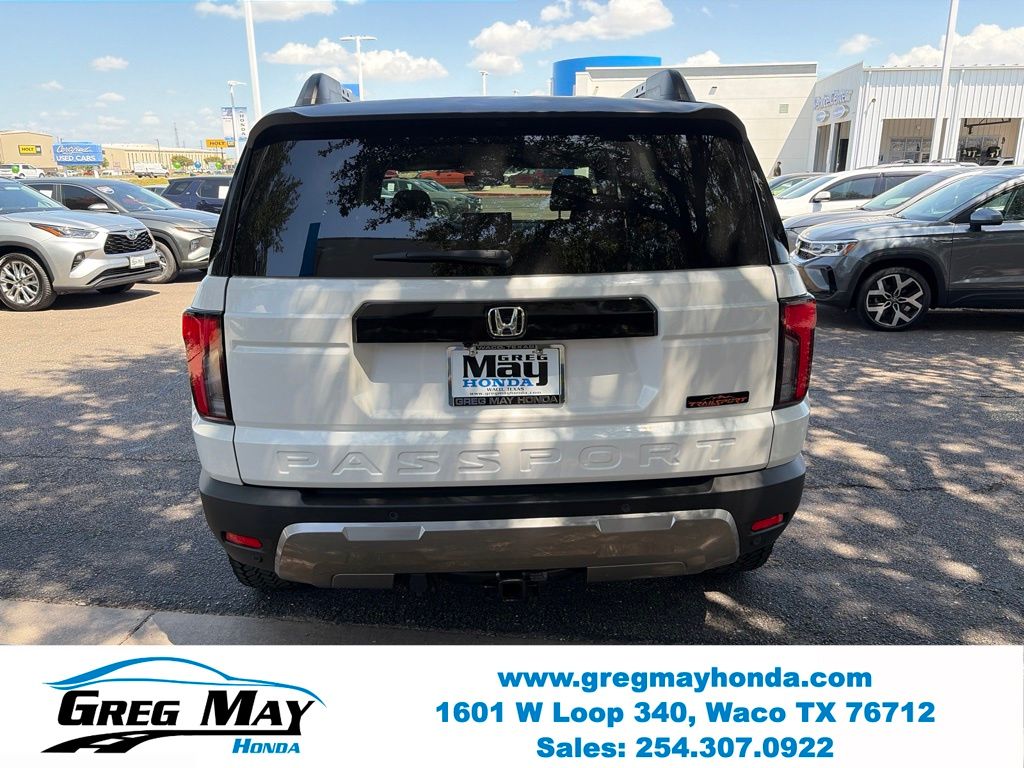 2026 Honda Passport TrailSport White at Greg May Honda