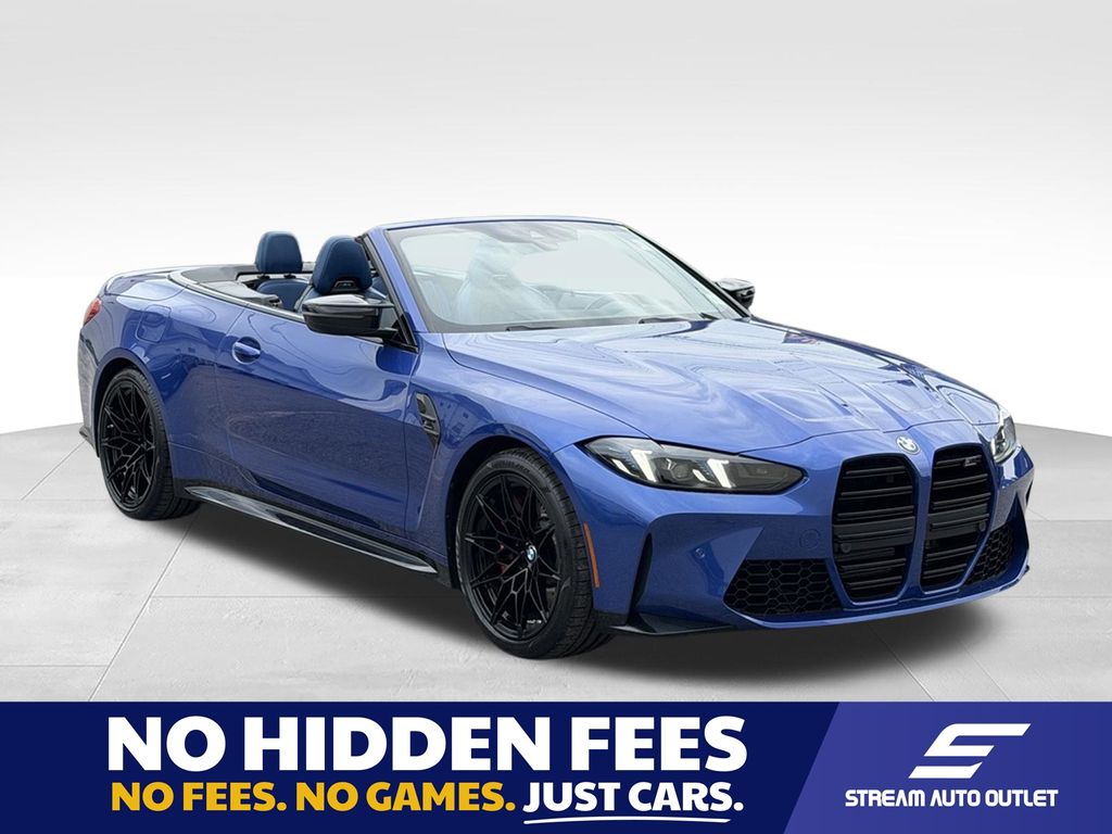 Portimao Blue Metallic 2025 BMW M4 Convertible All-Wheel Drive 8-Speed Automatic