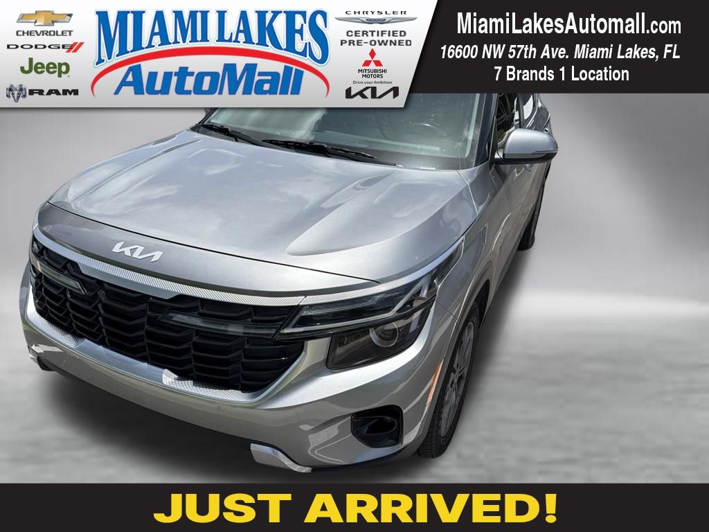 Steel Gray 2024 Kia Seltos SUV / Crossover Front-Wheel Drive Continuously Variable Transmission