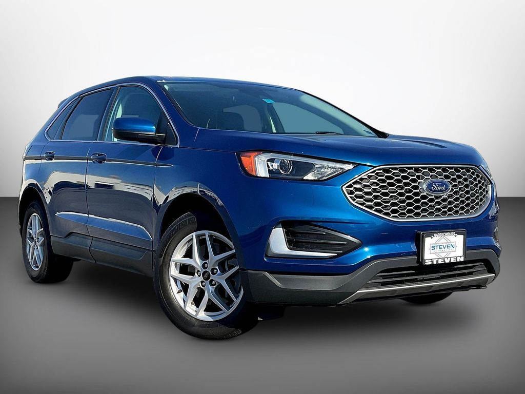 Atlas Blue Metallic 2024 Ford Edge SUV / Crossover All-Wheel Drive 8-Speed Automatic