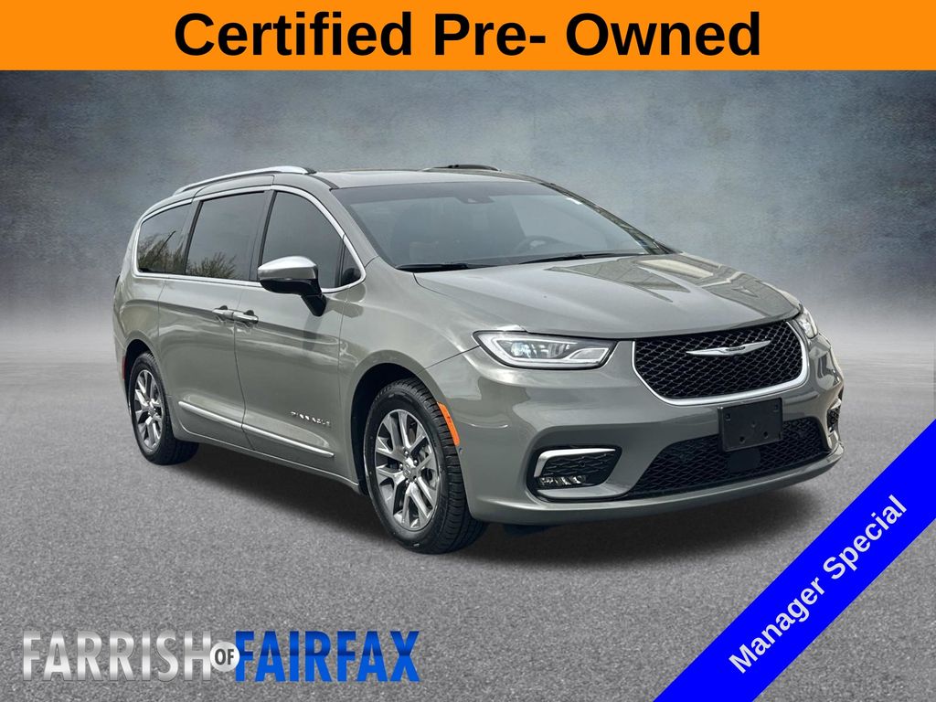 Ceramic Gray Clearcoat 2023 Chrysler Pacifica Hybrid Pinnacle FWD Minivan Front-Wheel Drive Continuously Variable Transmission