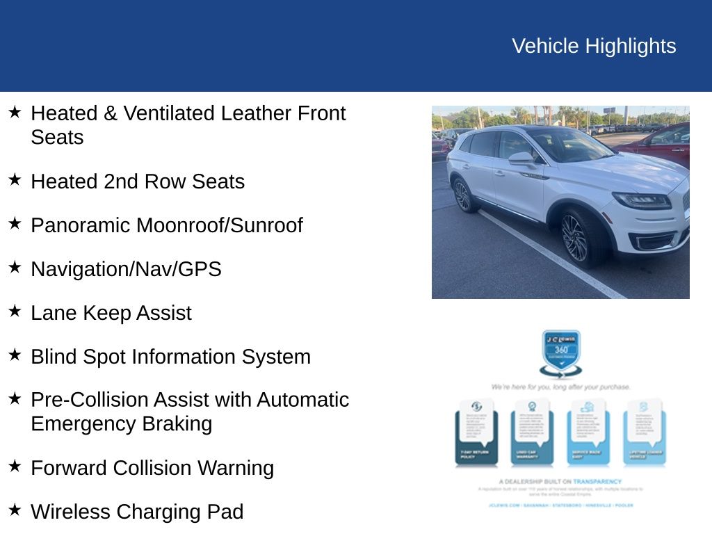 2019 Lincoln Nautilus Reserve