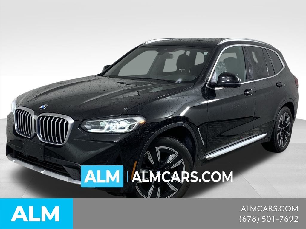 Black 2022 BMW X3 xDrive30i AWD SUV / Crossover All-Wheel Drive 8-Speed Automatic