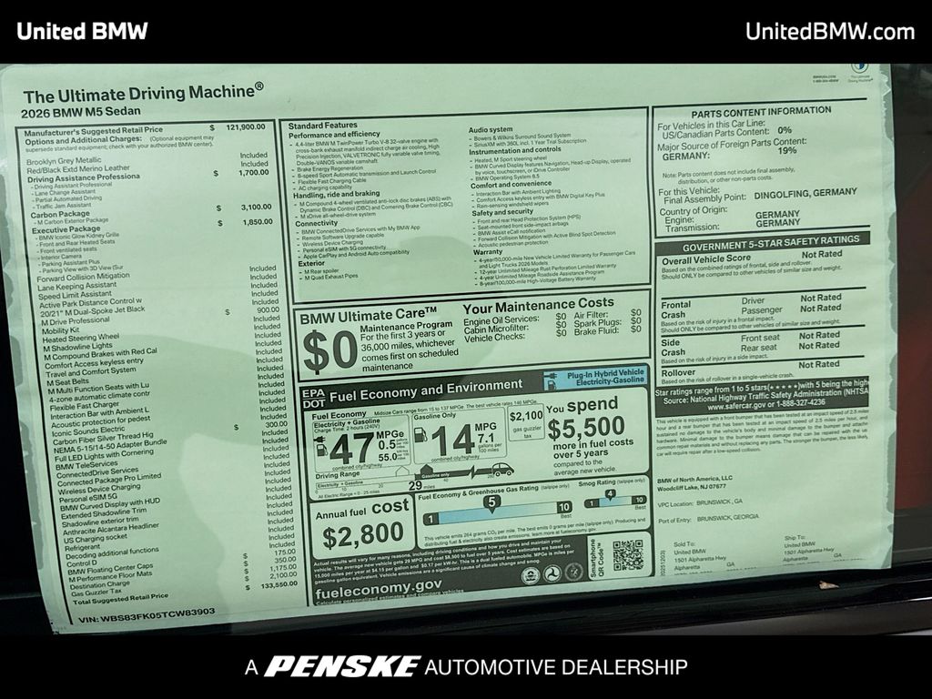 Thumbnail: 2026 BMW M5 - 14