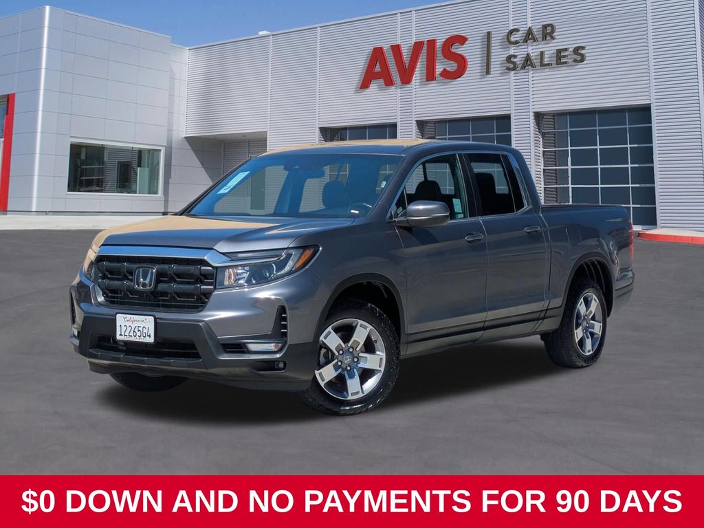 Solar Silver Metallic 2025 Honda Ridgeline Pickup Truck All-Wheel Drive 9-Speed Automatic