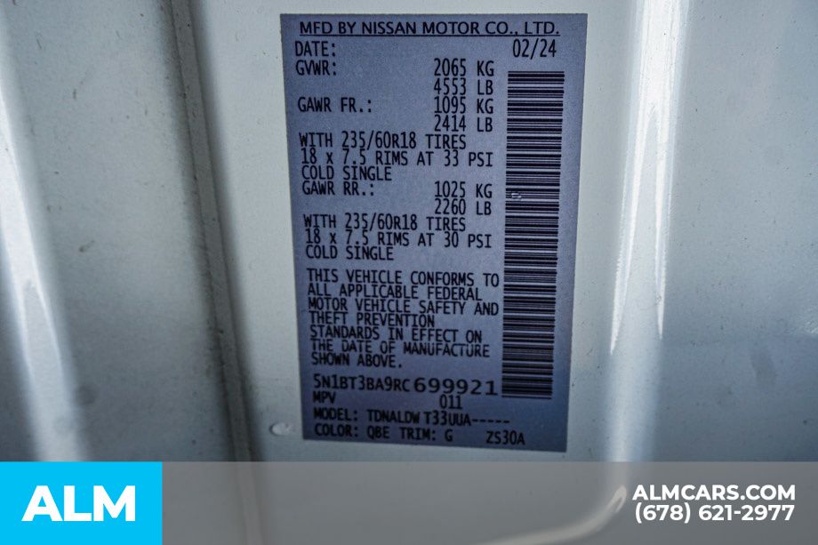 Used 2024 White Nissan SV image 54
