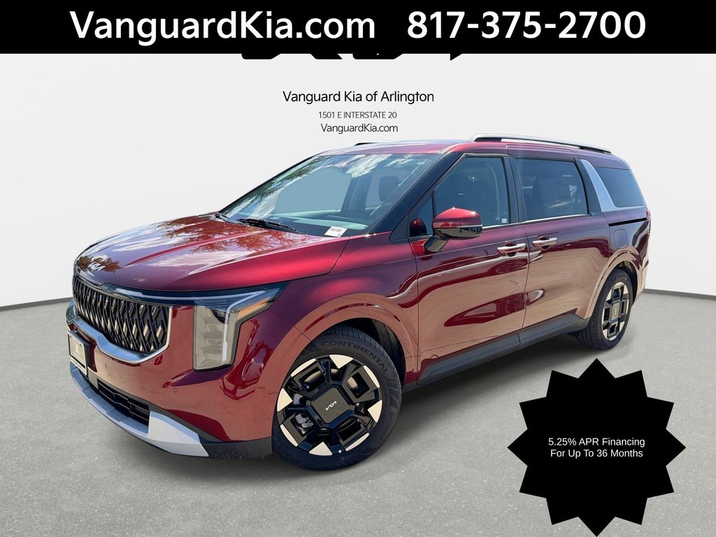 Flare Red 2026 Kia Carnival EX FWD Minivan Front-Wheel Drive 8-Speed Automatic