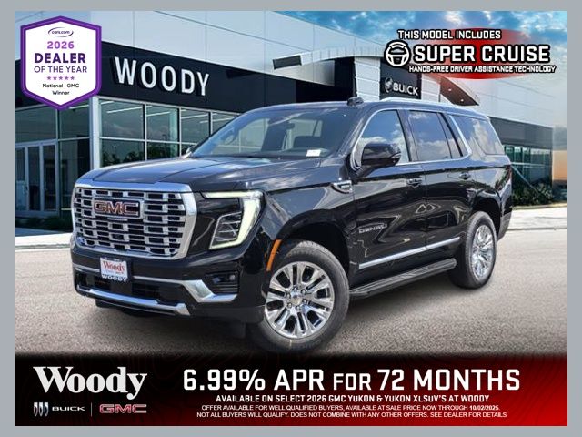 Onyx Black 2026 GMC Yukon SUV / Crossover Four-Wheel Drive
