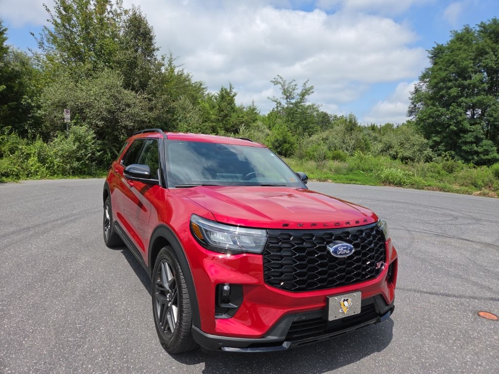 Red Metallic 2025 Ford Explorer SUV / Crossover All-Wheel Drive Automatic