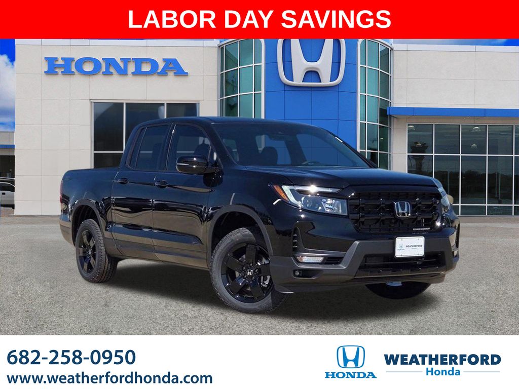 Crystal Black Pearl 2026 Honda Ridgeline Pickup Truck All-Wheel Drive 9-Speed Automatic
