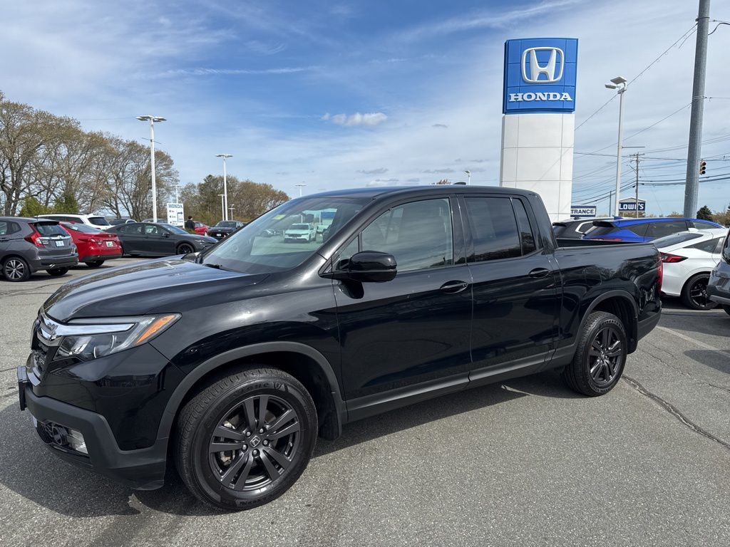 Crystal Black Pearl 2020 Honda Ridgeline Sport AWD Pickup Truck All-Wheel Drive 9-Speed Automatic