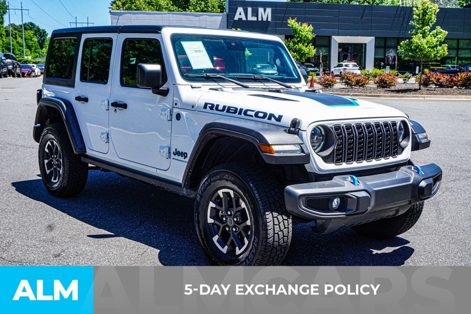 Used 2024 White Jeep Rubicon 4xe image 4