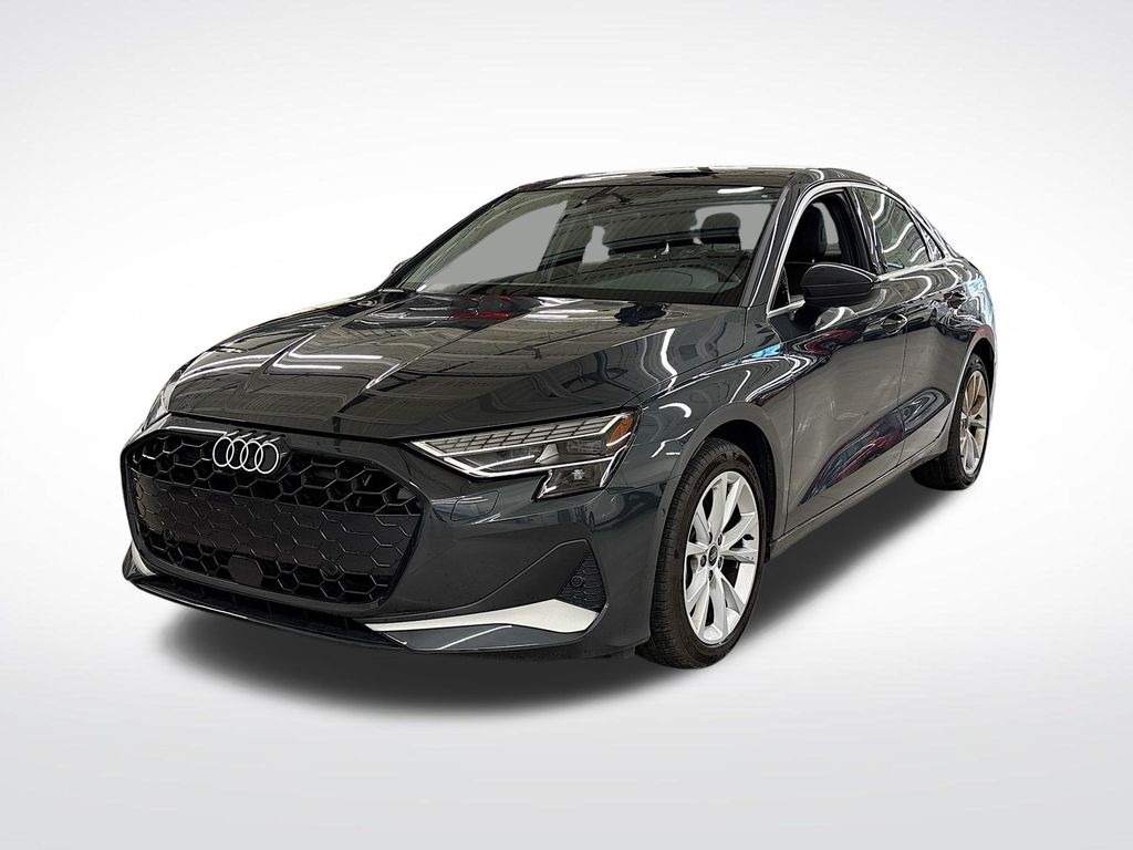 Gray Metallic 2025 Audi A3 Sedan All-Wheel Drive 7-Speed Automatic