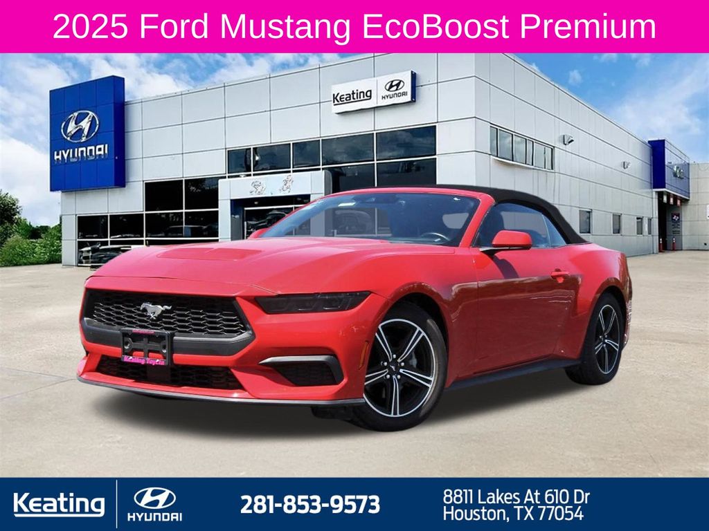 Race Red 2025 Ford Mustang Convertible Rear-Wheel Drive Automatic