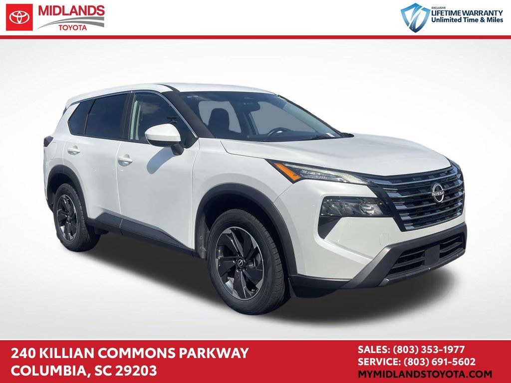 Everest White Pearl 2025 Nissan Rogue SUV / Crossover Front-Wheel Drive Continuously Variable Transmission