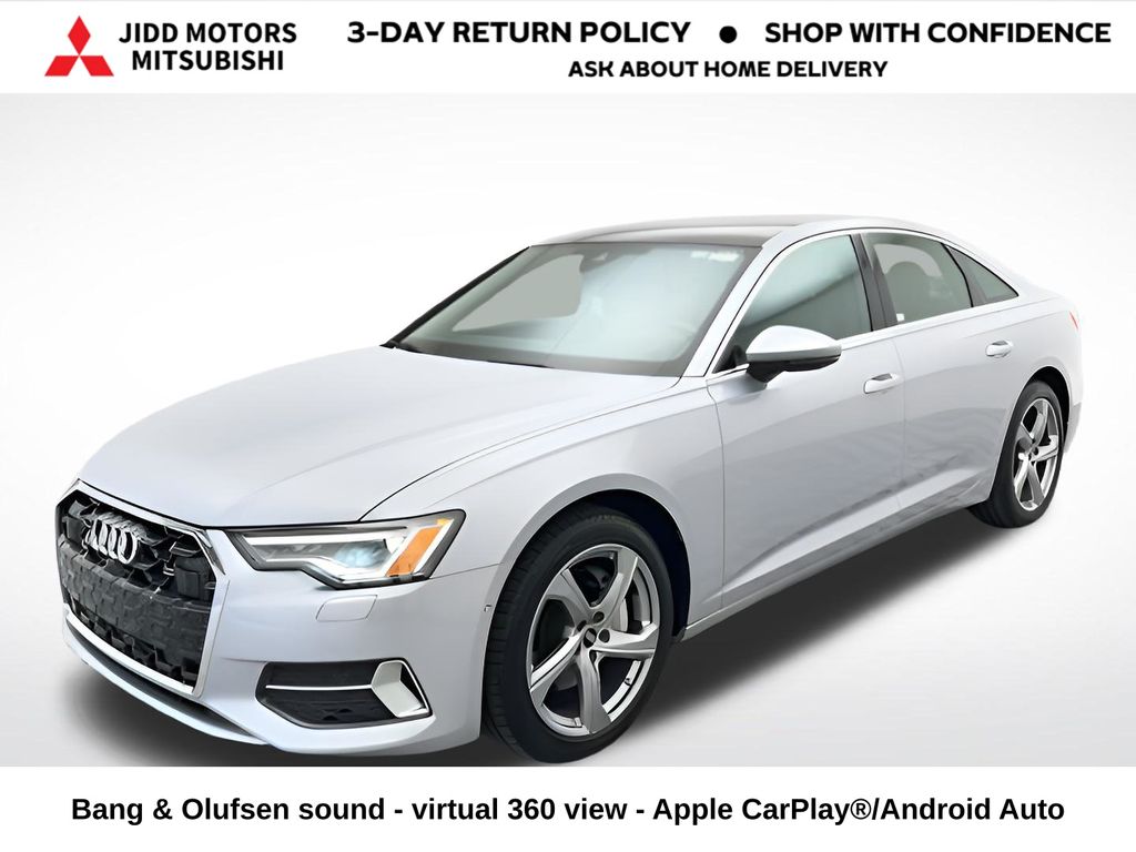 Silver 2024 Audi A6 quattro Premium Plus 45 TFSI Sedan All-Wheel Drive 7-Speed Automatic