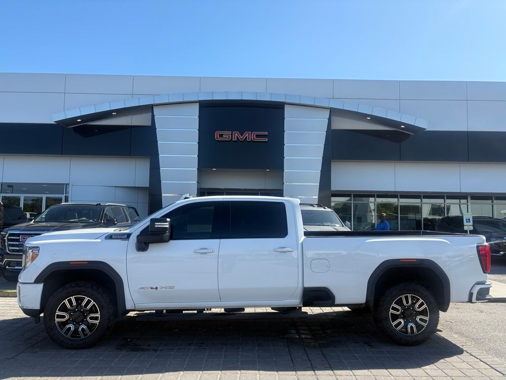 Summit White 2020 GMC Sierra 3500HD AT4 Crew Cab 4WD Pickup Truck Four-Wheel Drive Automatic