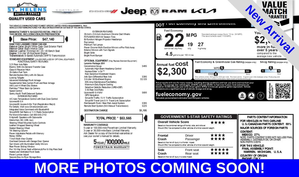 2016 RAM QUAD 1500 Laramie