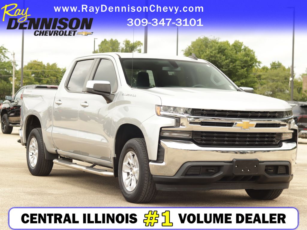 Silver Ice 2019 Chevrolet Silverado 1500 Pickup Truck Four-Wheel Drive 8-Speed Automatic