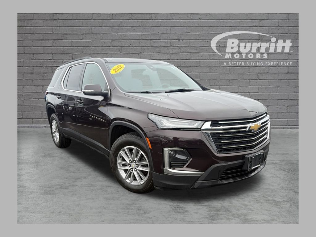 Black Cherry Metallic 2022 Chevrolet Traverse SUV / Crossover Four-Wheel Drive 9-Speed Automatic