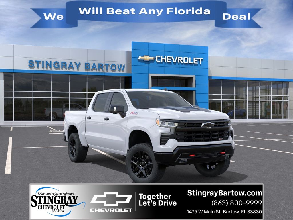 Summit White 2026 Chevrolet Silverado 1500 Pickup Truck Four-Wheel Drive Automatic