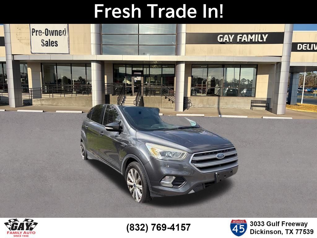 Gray (Magnetic) 2017 Ford Escape Titanium FWD SUV / Crossover Front-Wheel Drive 6-Speed Automatic