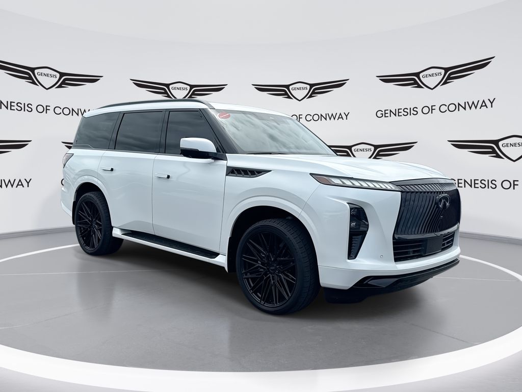 White 2025 INFINITI QX80 Sensory 4WD SUV / Crossover All-Wheel Drive 9-Speed Automatic