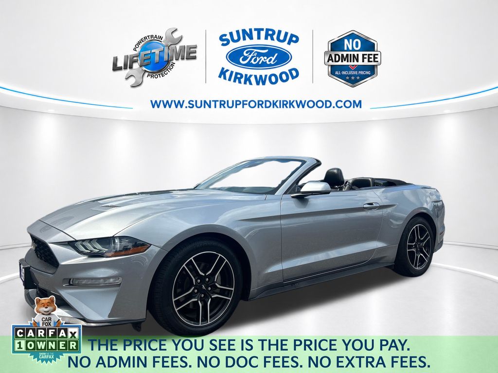 Iconic Silver Metallic 2023 Ford Mustang Convertible Rear-Wheel Drive Automatic