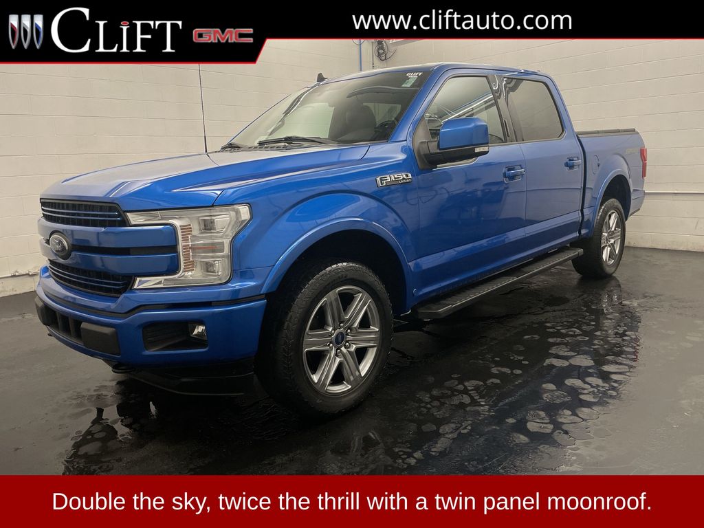 Blue Metallic 2019 Ford F-150 Pickup Truck Four-Wheel Drive Automatic